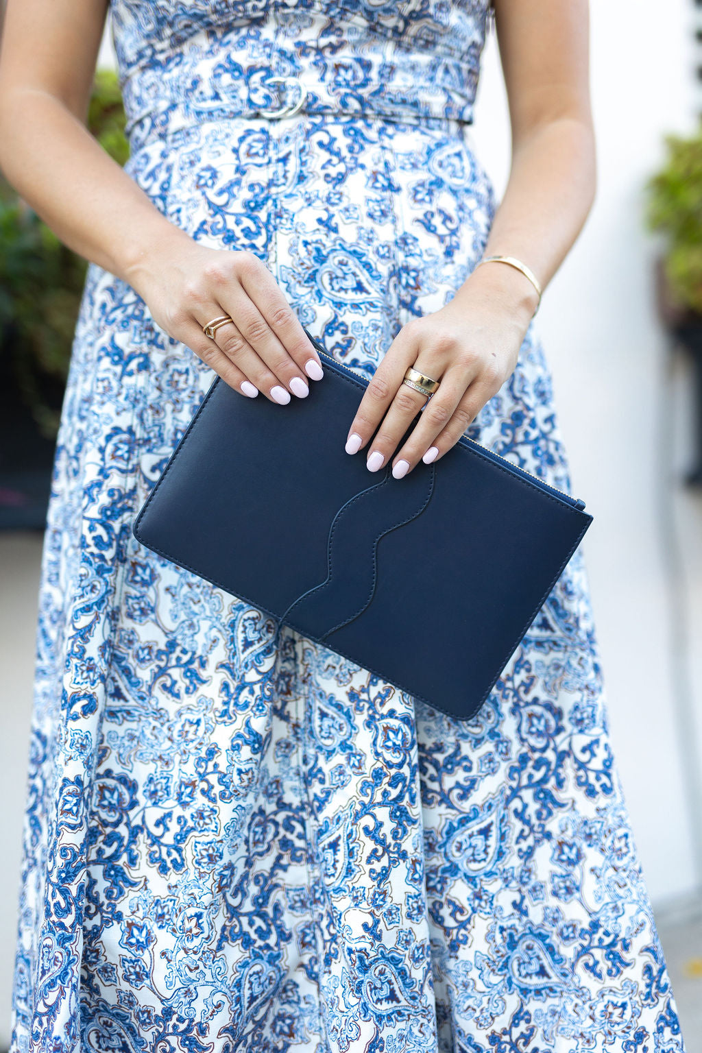 All-Leather Kendall Clutch