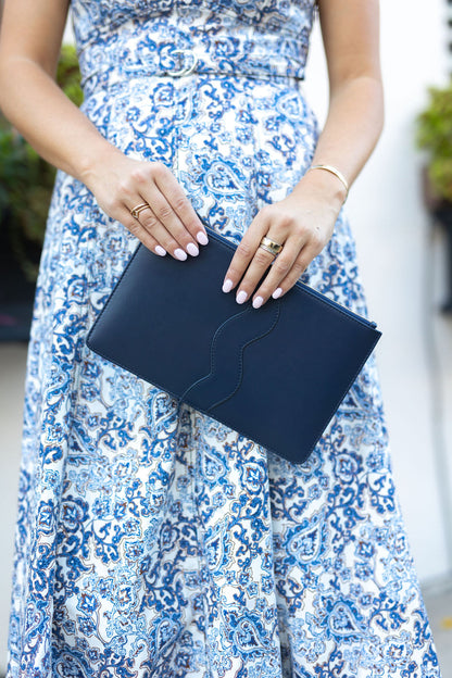 All-Leather Kendall Clutch