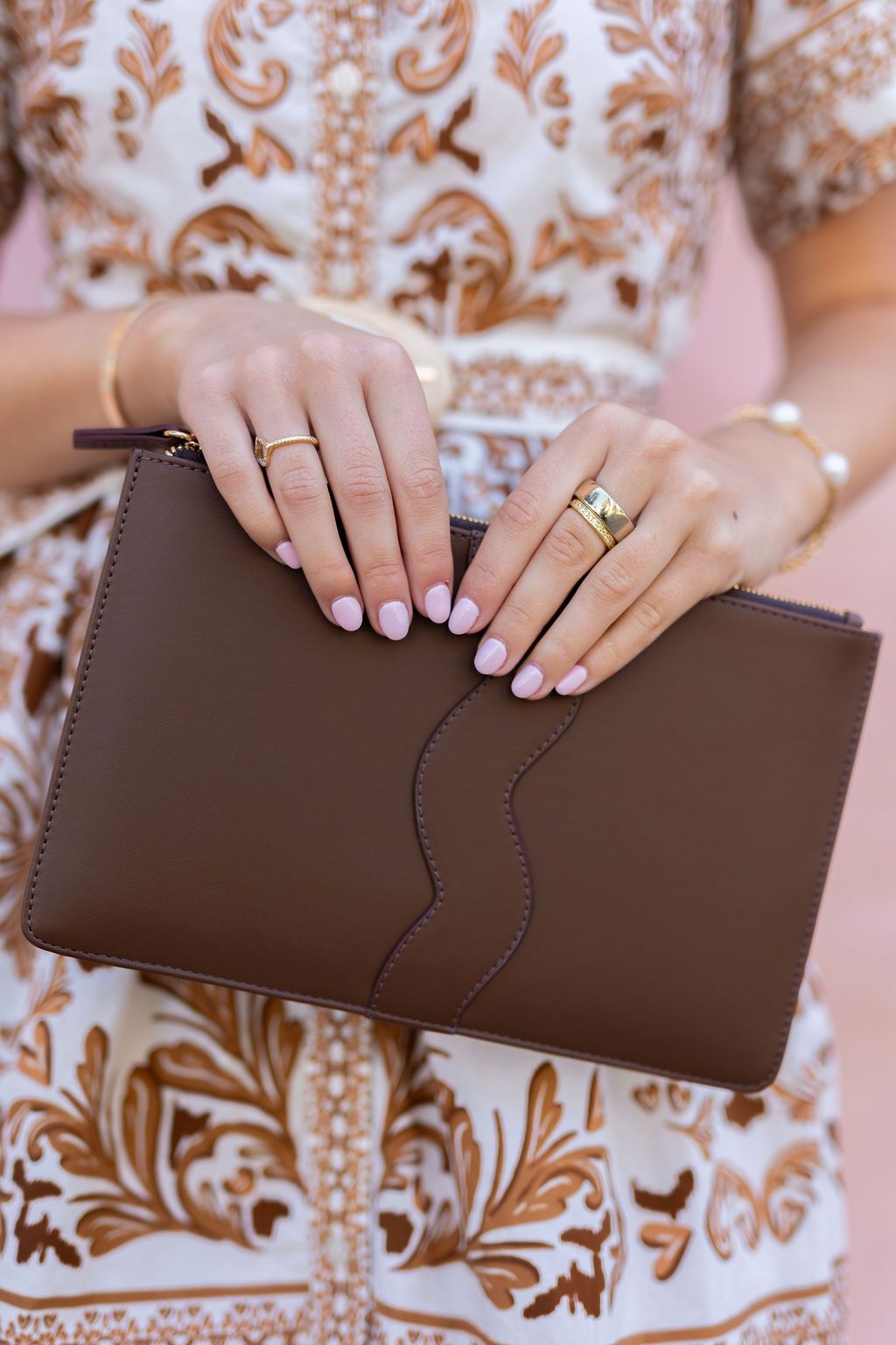 All-Leather Kendall Clutch