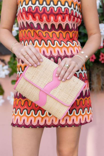 Allie Clutch - Rattan